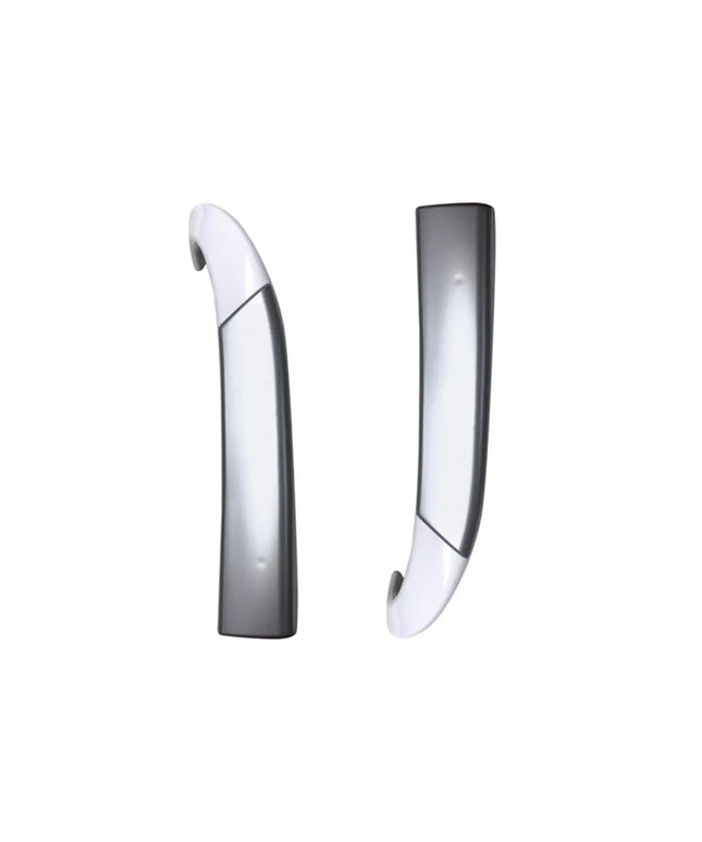 1587421950105 Refrigerator Accessory Spare Part Arçelik Beko Upper and Lower Door Handle Set Color Gray - White