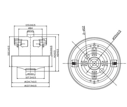 Мотор пылесоса 1800 Вт для Samsung DJ31-00067P/A/K/N VCM-K70GUAA