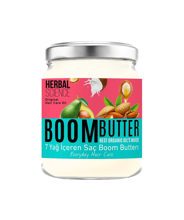 Herbal Science Boom Butter - 100% Natural Hair Care Oil 190 ml for Hair Growth, Repair & Hydration