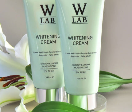 W-LAB Whitening Cream 100ml - All-Natural Skin Moisturizer for Even-Toned Radiance