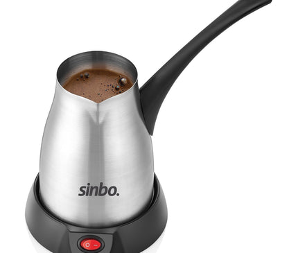Turkish Coffee Machine Electric Sinbo Coffee Espresso Cappuccino Easy Portable Fast Wired 1000W 0.4L 5 Cups Capacity