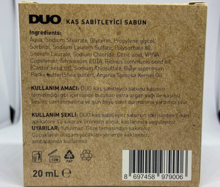 Duo Argan Oil-Infused Eyebrow Setting Soap: Long-lasting, Nourishing Brow Enhancer 20 ml