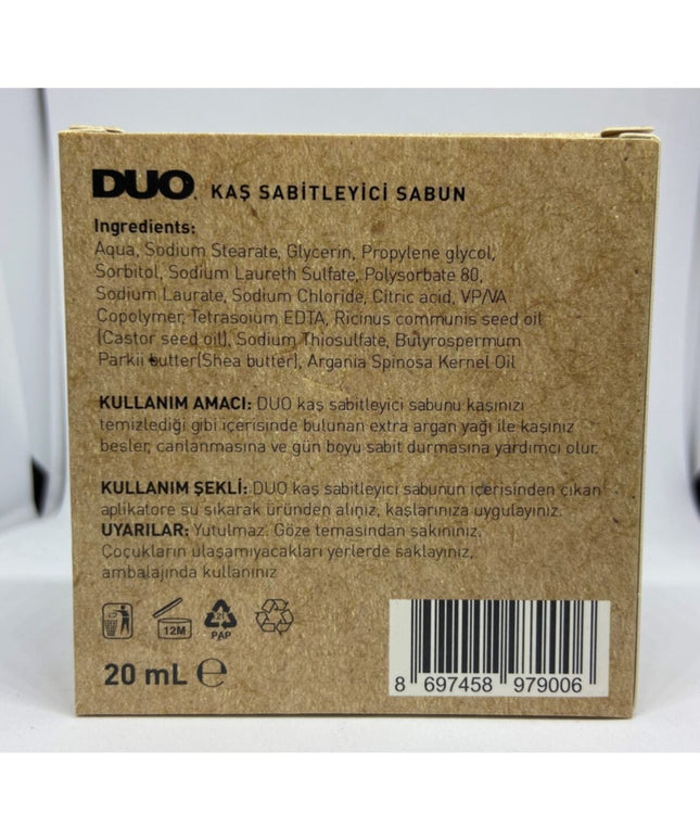 Duo Argan Oil-Infused Eyebrow Setting Soap: Long-lasting, Nourishing Brow Enhancer 20 ml