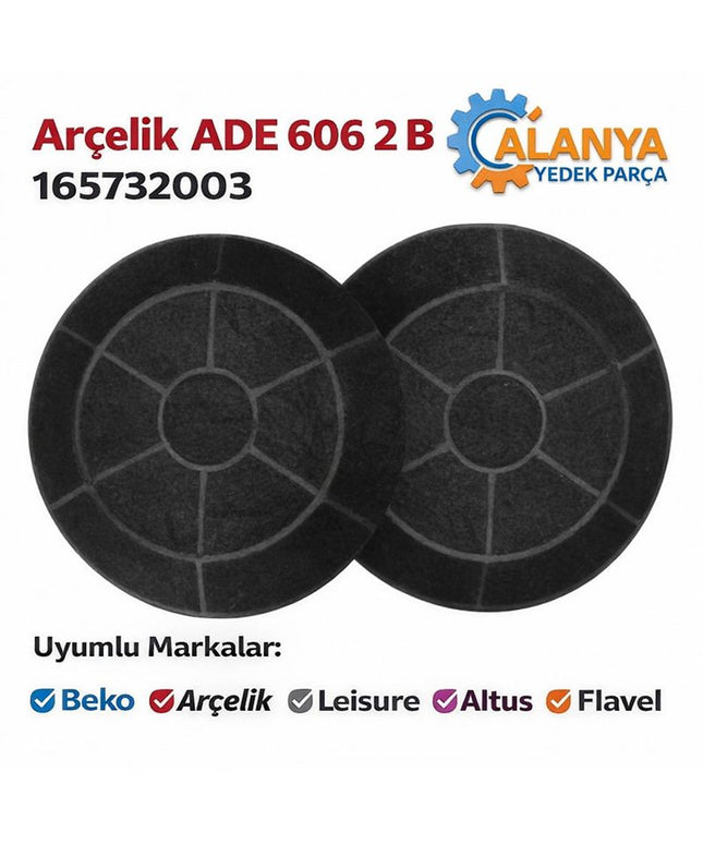 arçelik ade 606 2 b 165732003 Davlumbaz Aspiratör Karbon Fitresi Beko-Arçelik 7704331106