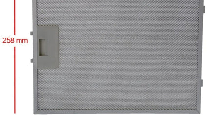 480122102169 - Filtro de grasa metálico para campana extractora 320 x 258 mm,