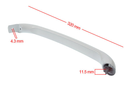 Fridge & Freezer Single Hole Door Handle 31,5 Cm, Compatible for Bosch GSD32.. KSR39.. KSV36..- - 00672516