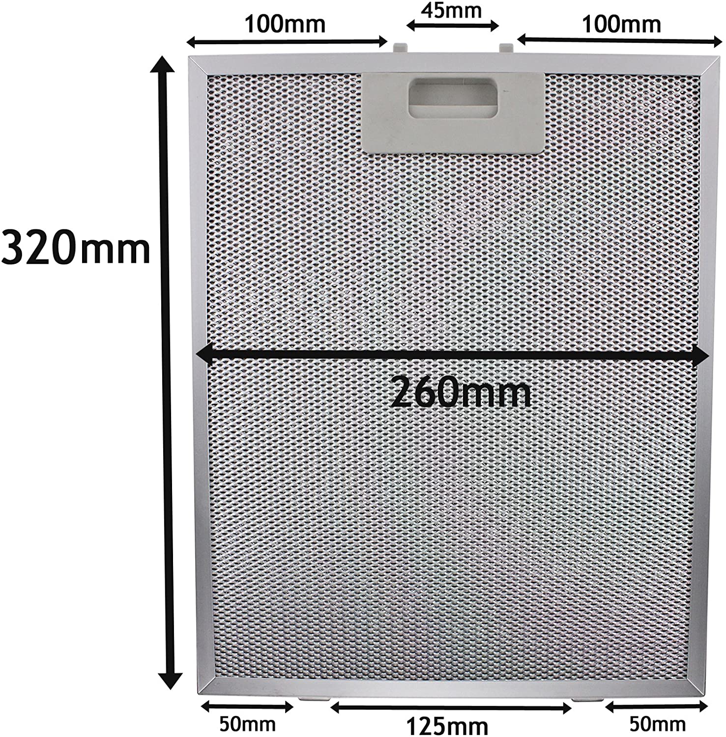 26X32 CM Aspiratör Davlumbaz Filtresi 260×320 mm Mutfak Aspiratörü Havalandırma Alüminyum Aspiratör L5