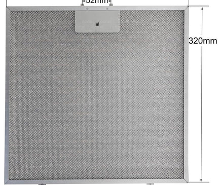 00362381 362381 Filtro de grasa para campana extractora, repuesto para Neff  330 x 320 mm