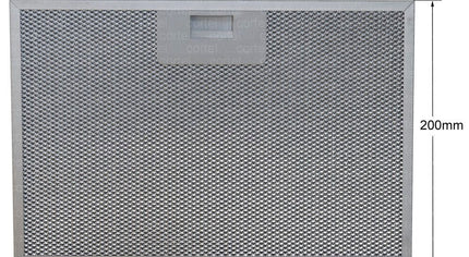 9197060212 Cooker Hood Mesh Filter (Metal Grease Filter) 300x200 mm Beko ADE92540B, ADE92540S, HCA92640BH, HCA92640WH