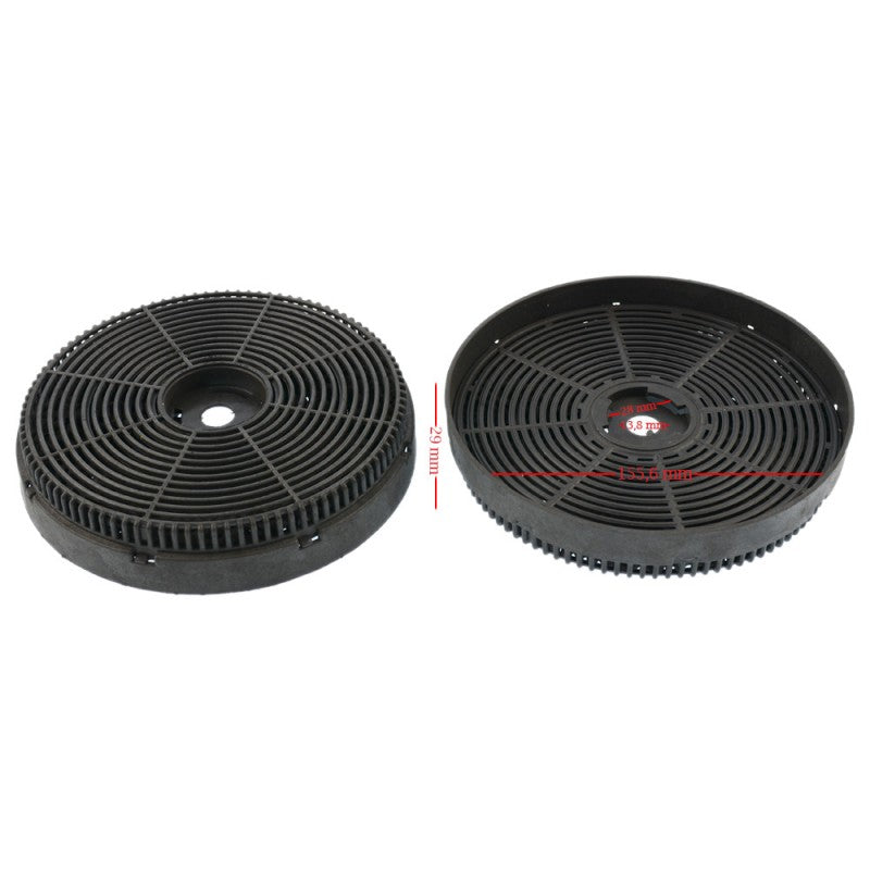 DA6-835 Kumtel & Lotus Davlumbaz Karbon Filtre Seti – 16 CM 3 Tırnaklı (DA6KDAC33R)
