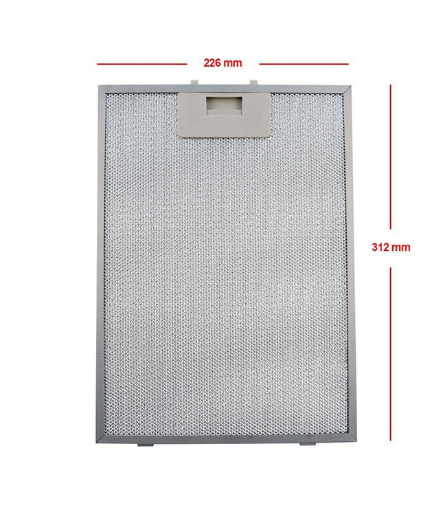 Luxell DA6-830 DA6-833 Davlumbaz Metal Yağ Filtresi 312x226mm Kumtel Uyumlu