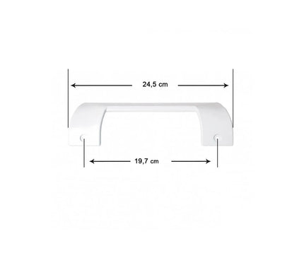 490705 Refrigerator Single Hole Door Handle - Bosch -BALAY 245mm Suitable Models Written in the Description Chapter