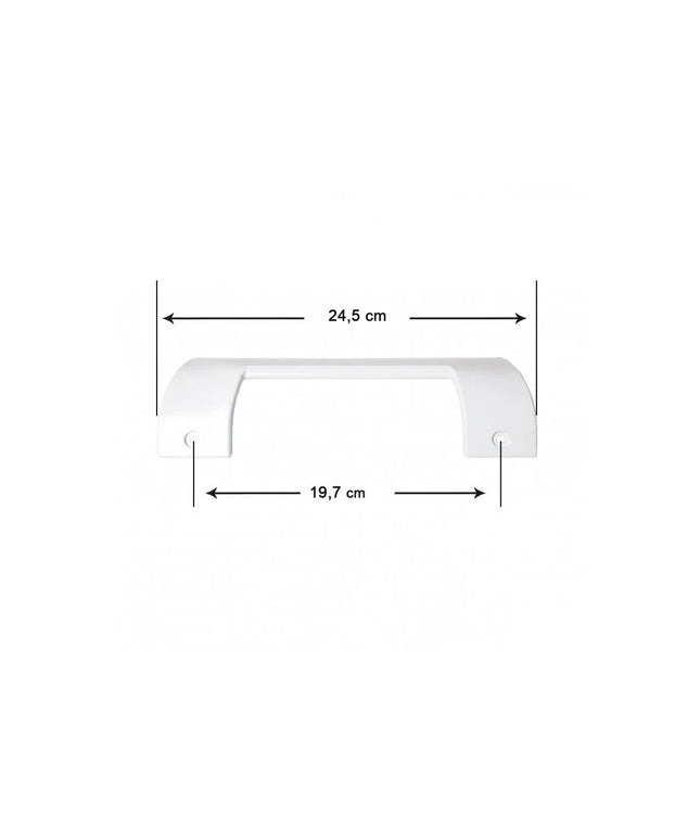 490705 Refrigerator Single Hole Door Handle - Bosch -BALAY 245mm Suitable Models Written in the Description Chapter