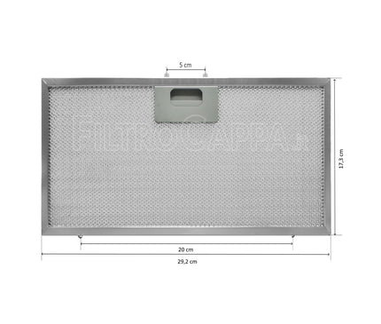 291x172 mm Davlumbaz Yağ Filtresi GRI0138043A – Elica Uyumlu Metal Aspiratör Filtresi, Alüminyum Kaset Yağ Tutucu Davlumbaz Filtre Teli 29,1 x 17,2 cm Mutfak Aspiratör Yedek Parçası