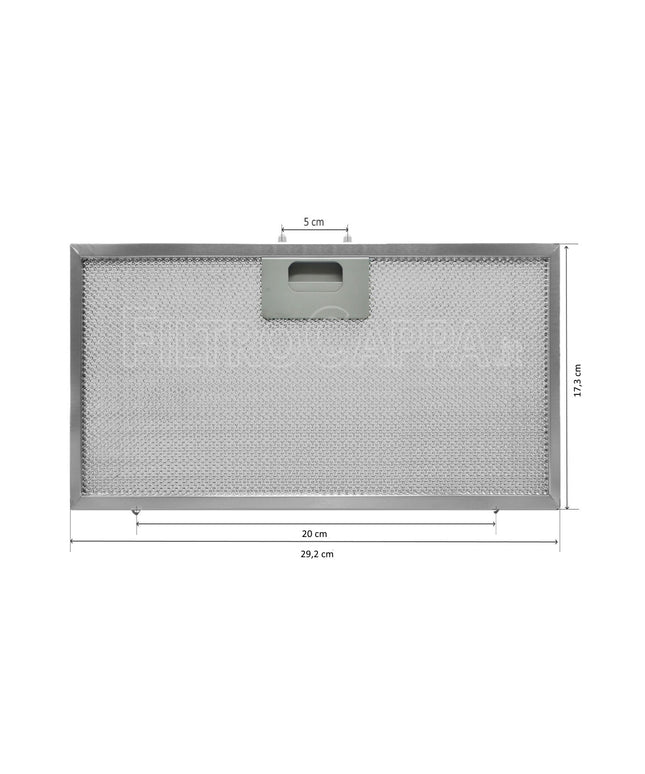 291x172 mm Davlumbaz Yağ Filtresi GRI0138043A – Elica Uyumlu Metal Aspiratör Filtresi, Alüminyum Kaset Yağ Tutucu Davlumbaz Filtre Teli 29,1 x 17,2 cm Mutfak Aspiratör Yedek Parçası