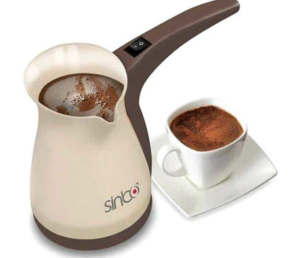 Turkish Coffee Machine Electric Sinbo Coffee Espresso Cappuccino Portable 1000W 0.4L 5 Cups Capacity