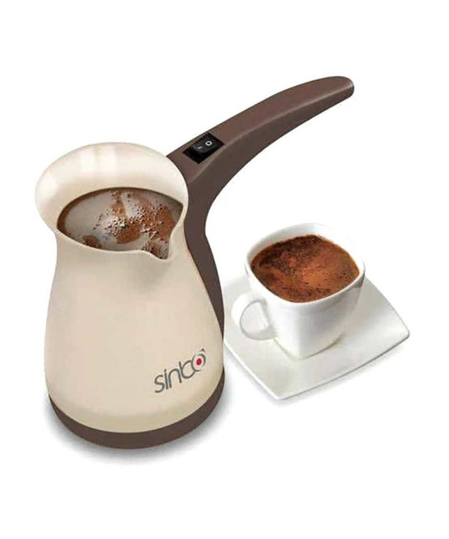 Turkish Coffee Machine Electric Sinbo Coffee Espresso Cappuccino Portable 1000W 0.4L 5 Cups Capacity