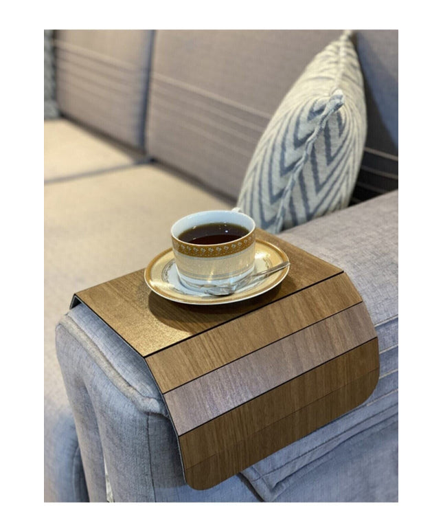 Столик на подлокотник дивана подставка под ложку деревянная столик для завтрака