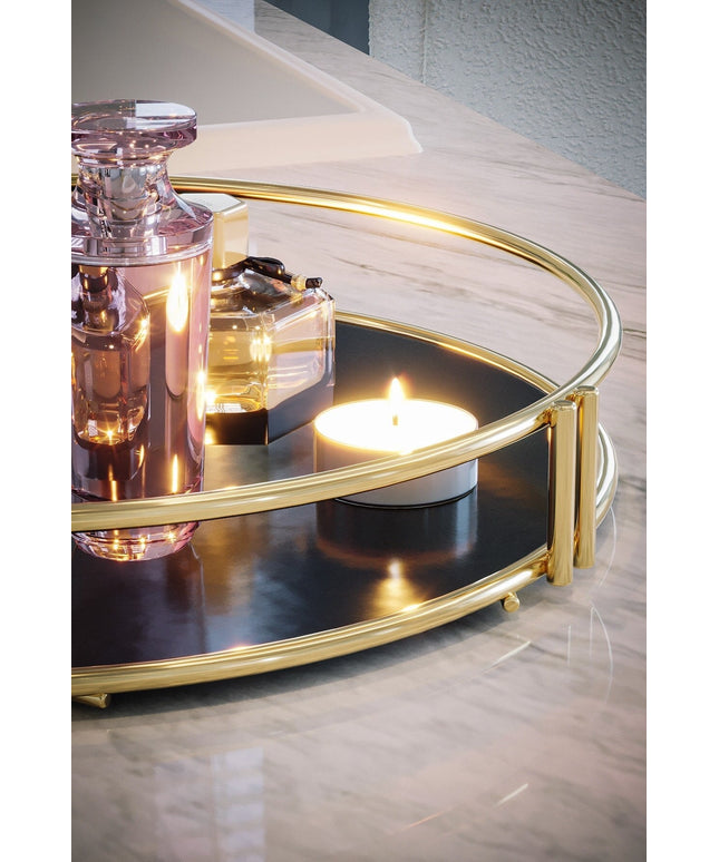 Service Presentation Tray Catering Gold Large Luxury Organizer Table Kitchen Promise Engagement Tray