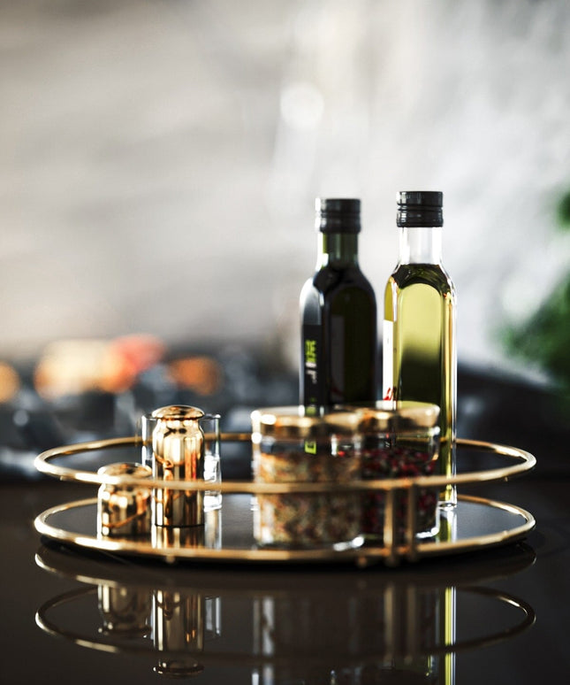Service Presentation Tray Catering Gold Large Luxury Organizer Table Kitchen Promise Engagement Tray