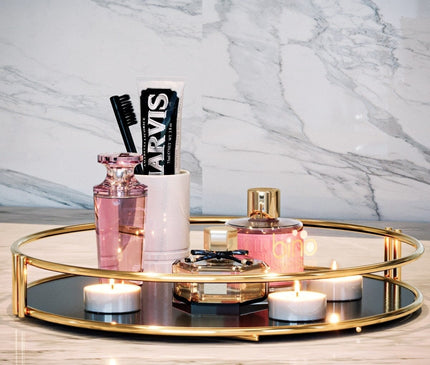 Service Presentation Tray Catering Gold Large Luxury Organizer Table Kitchen Promise Engagement Tray