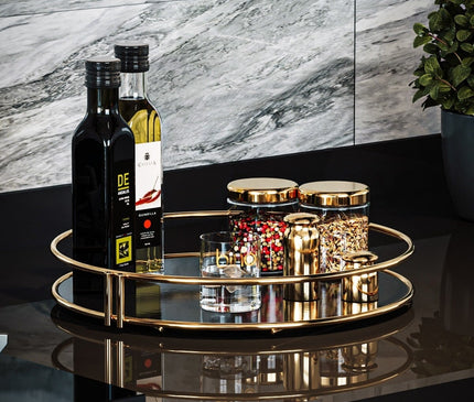 Service Presentation Tray Catering Gold Large Luxury Organizer Table Kitchen Promise Engagement Tray