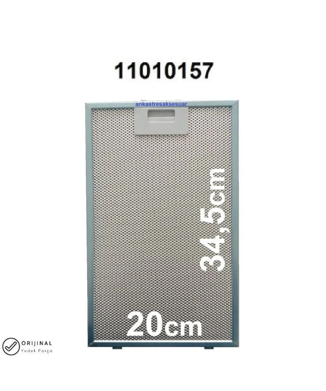 Bosch 11010157 Фильтр для капота 345x200 мм Вытяжной масляный фильтр Экстрактор Аспиратор Жировой фильтр 20x34,5 см