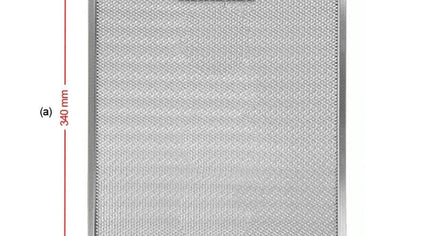 81481030 Фильтр для вытяжки 340x282 мм Жироулавливающий фильтр для вытяжки Кухонная вытяжка Алюминиевый аспиратор 28,2x34 см TEKA DY90, DP90, DH90. сетка для вытяжки, жироуловитель для вытяжки,