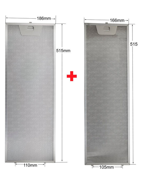00660222 00660223 Набор фильтров для вытяжки 515x166 + 515x186 Жироотделитель для вытяжки 50271563004