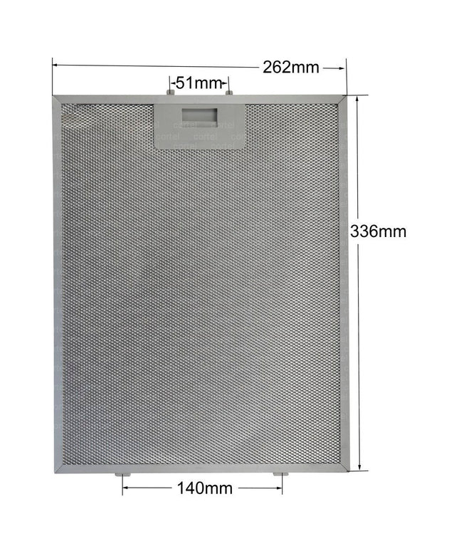9189204750 Фильтр вытяжки 335x262 мм Жировой фильтр кухонной вытяжки Кухонная вытяжка Алюминий