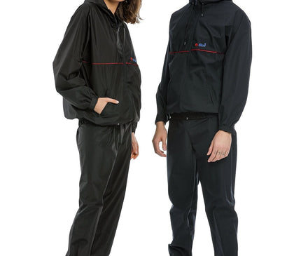 Thermal Sauna Tracksuit Man Woman Unisex Large Size Navy Blue Fat Burning Exercise Tracksuit Weight Loss Tracksuit