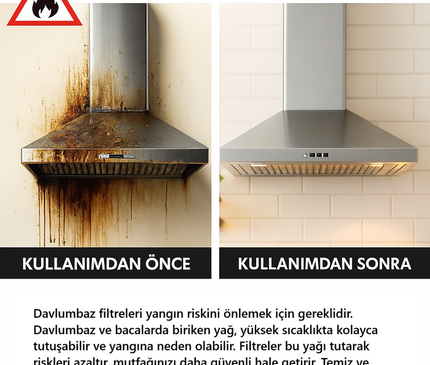 160x460 Bosch Siemens Uyumlu Davlumbaz Yağ Filtresi 11004992 Metal Alüminyum – 456x159.5x8mm Ön Panel