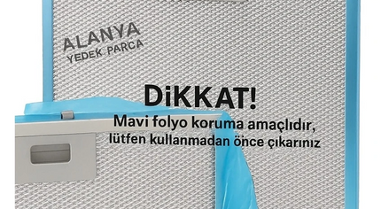 00660222 00660223 Davlumbaz Filtre Seti 515 x 166 + 515 x 186 mm (2’li Set) E14 + E15 Aspiratör Teli