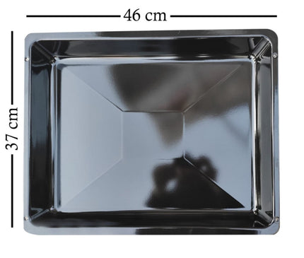 Extra Large Deep Sided Non-Stick Vitreous Roasting Tin Oven Baking Pan (46cm x 37cm x 5cm)