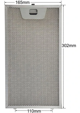 Özelleştirilebilir davlumbaz filtresi 11004960 302x165 mm