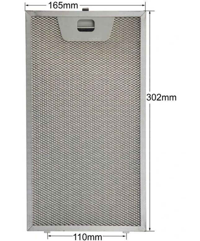 Özelleştirilebilir davlumbaz filtresi 11004960 302x165 mm
